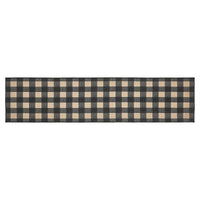 Thumbnail for Black Check Polyester Rug/Runner Rect 22x96 - The Fox Decor