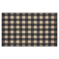 Thumbnail for Black Check Polyester Rug Rect 36x60 - The Fox Decor