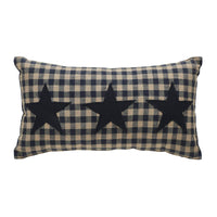 Black Check Star Pillow 7x13 - The Fox Decor