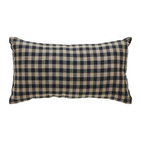Black Check Star Pillow 7x13 - The Fox Decor