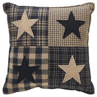 Thumbnail for Black Check Star Pillow 6x6 - The Fox Decor