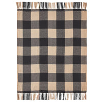 Thumbnail for Black Check Star Woven Throw 50x60 - The Fox Decor