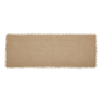 Thumbnail for Burlap Natural Runner Fringed 8x24 - The Fox Decor