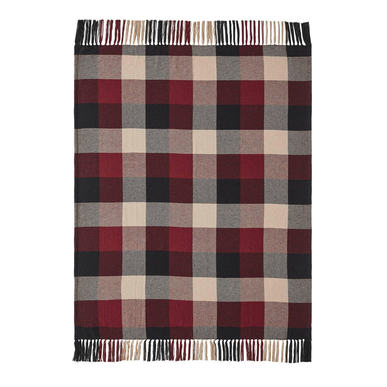 Heritage Farms Primitive Check Woven Throw 50x60 - The Fox Decor