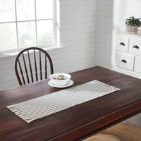Kaila Ticking Stripe Ruffled Runner 12x36 - The Fox Decor