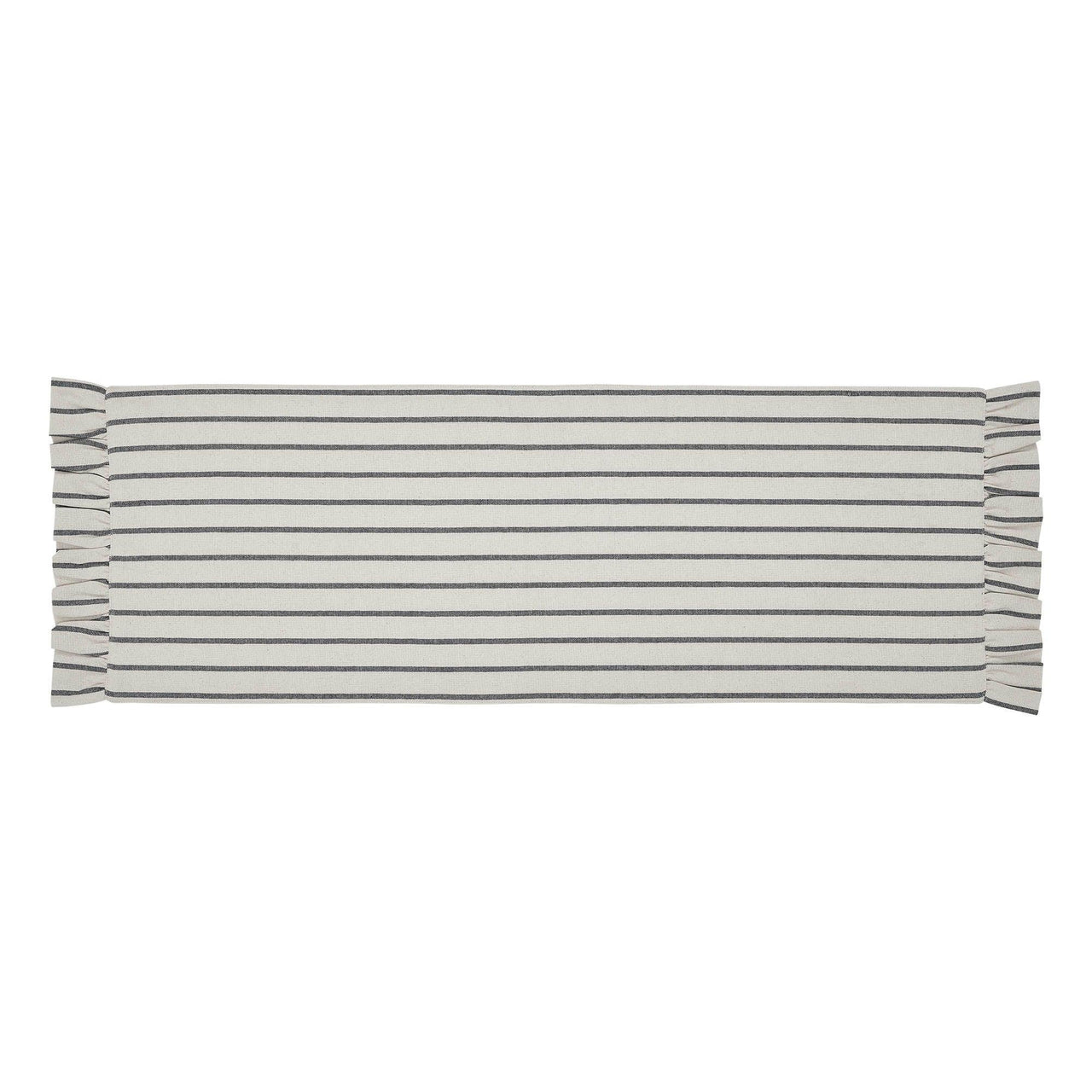 Kaila Ticking Stripe Ruffled Runner 12x36 - The Fox Decor