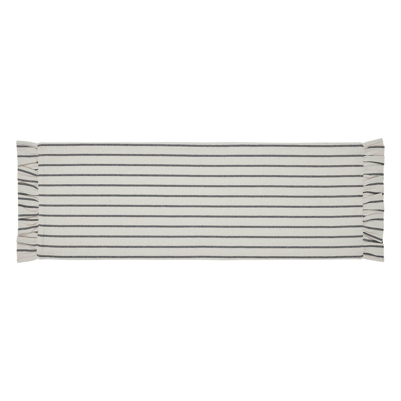 Kaila Ticking Stripe Ruffled Runner 12x36 - The Fox Decor