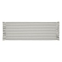 Kaila Ticking Stripe Ruffled Runner 12x36 - The Fox Decor