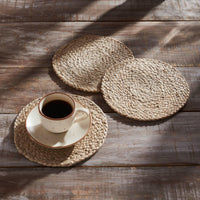 Natural Jute Trivet 8 inch Diameter Set of 3 - The Fox Decor