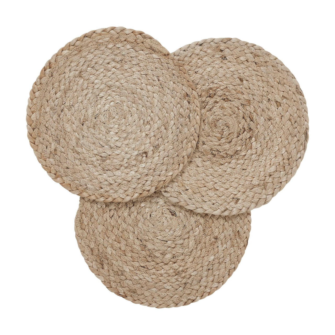 Natural Jute Trivet 8 inch Diameter Set of 3 - The Fox Decor