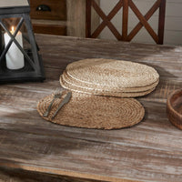 Natural Jute Placemat Set of 4 10x15 - The Fox Decor