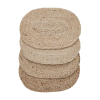 Natural Jute Placemat Set of 4 10x15 - The Fox Decor