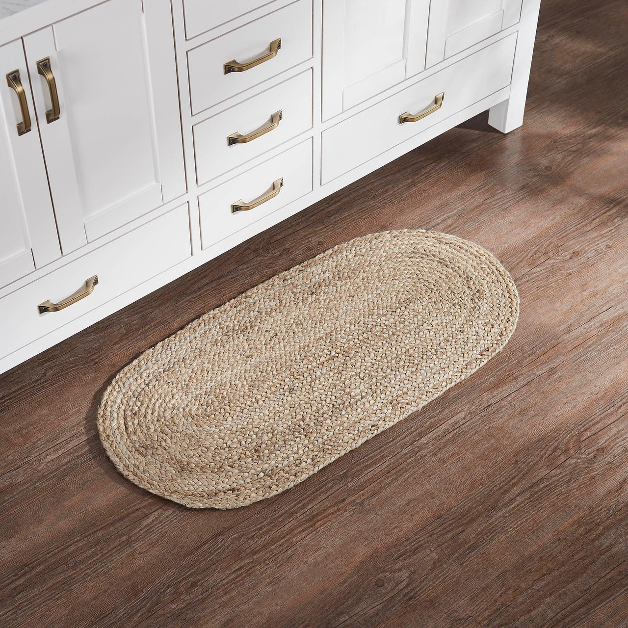 Natural Jute Rug Oval 17x36 - The Fox Decor