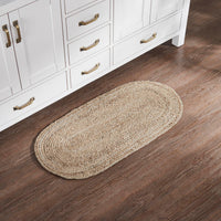 Natural Jute Rug Oval 17x36 - The Fox Decor