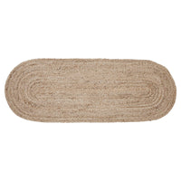 Natural Jute Rug Oval w/ Pad 17x48 - The Fox Decor