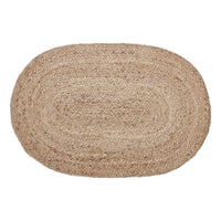 Natural Jute Rug Oval 24x36 - The Fox Decor