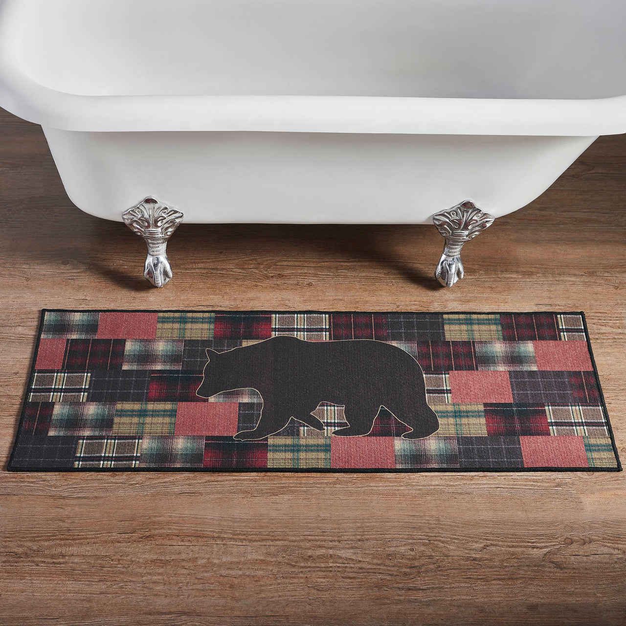 Wyatt Bear Polyester Bathmat 17x48 - The Fox Decor