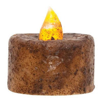 6 Pkg Burnt Mustard LED Tealights - The Fox Decor