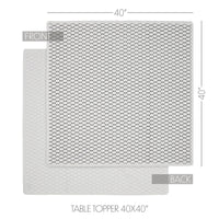 Down Home Table Topper 40x40 - The Fox Decor