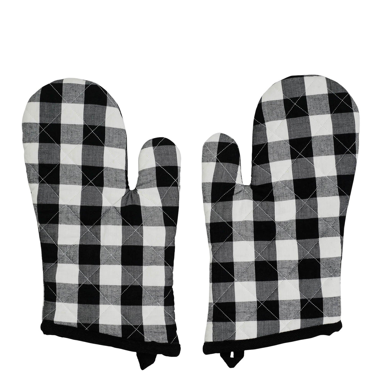 Annie Buffalo Check Black Oven Mitt Set of 2 - The Fox Decor