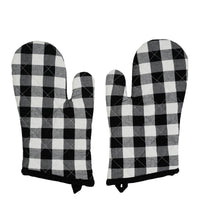 Annie Buffalo Check Black Oven Mitt Set of 2 - The Fox Decor