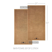 Pip Vinestar Bath Towel Set of 2 27x54 VHC Brands - The Fox Decor