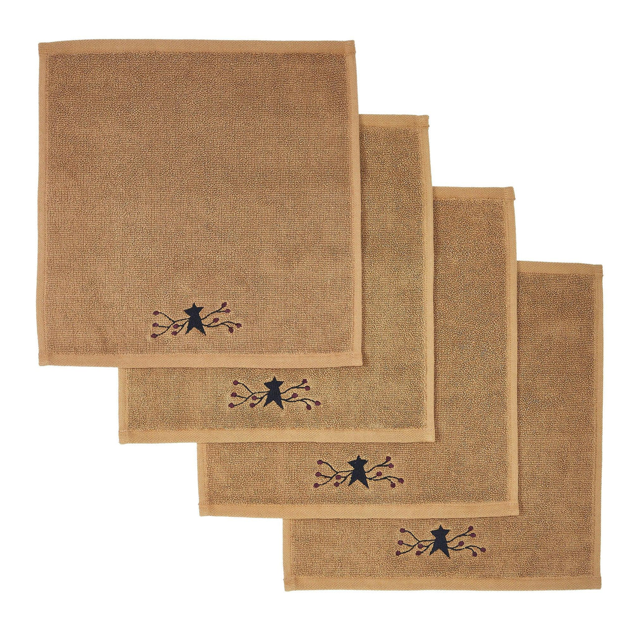 Pip Vinestar Washcloth Set of 4 12x12 VHC Brands - The Fox Decor