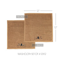 Thumbnail for Pip Vinestar Washcloth Set of 4 12x12 VHC Brands - The Fox Decor