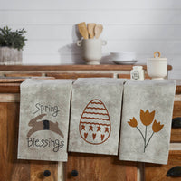 Thumbnail for Spring In Bloom Tea Towel Set of 3 19x28  VHC Brands