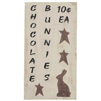 Chocolate Bunnies Wooden Sign 15x8 - The Fox Decor
