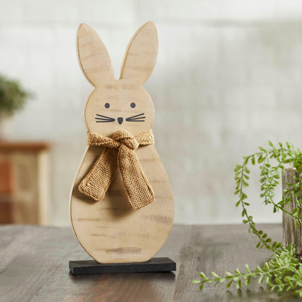 Wooden Spring Bunny 13x5.25x2.25 VHC Brands