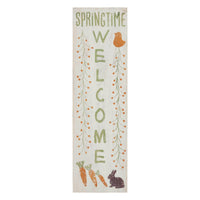 Springtime Welcome Wooden Sign 20x6 - The Fox Decor
