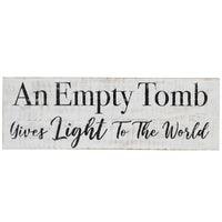 An Empty Tomb Wooden Sign 5x15 - The Fox Decor