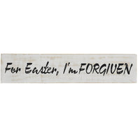 Thumbnail for For Easter I'm Forgiven Wooden Sign 3x14 - The Fox Decor