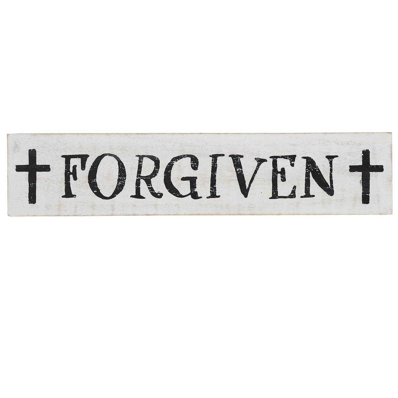 Forgiven with Crosses Wooden Sign 3x14 - The Fox Decor
