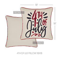 4th Of July Pillow 18x18 - The Fox Decor