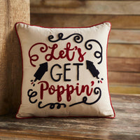 Let's Get Poppin Pillow 18x18 - The Fox Decor