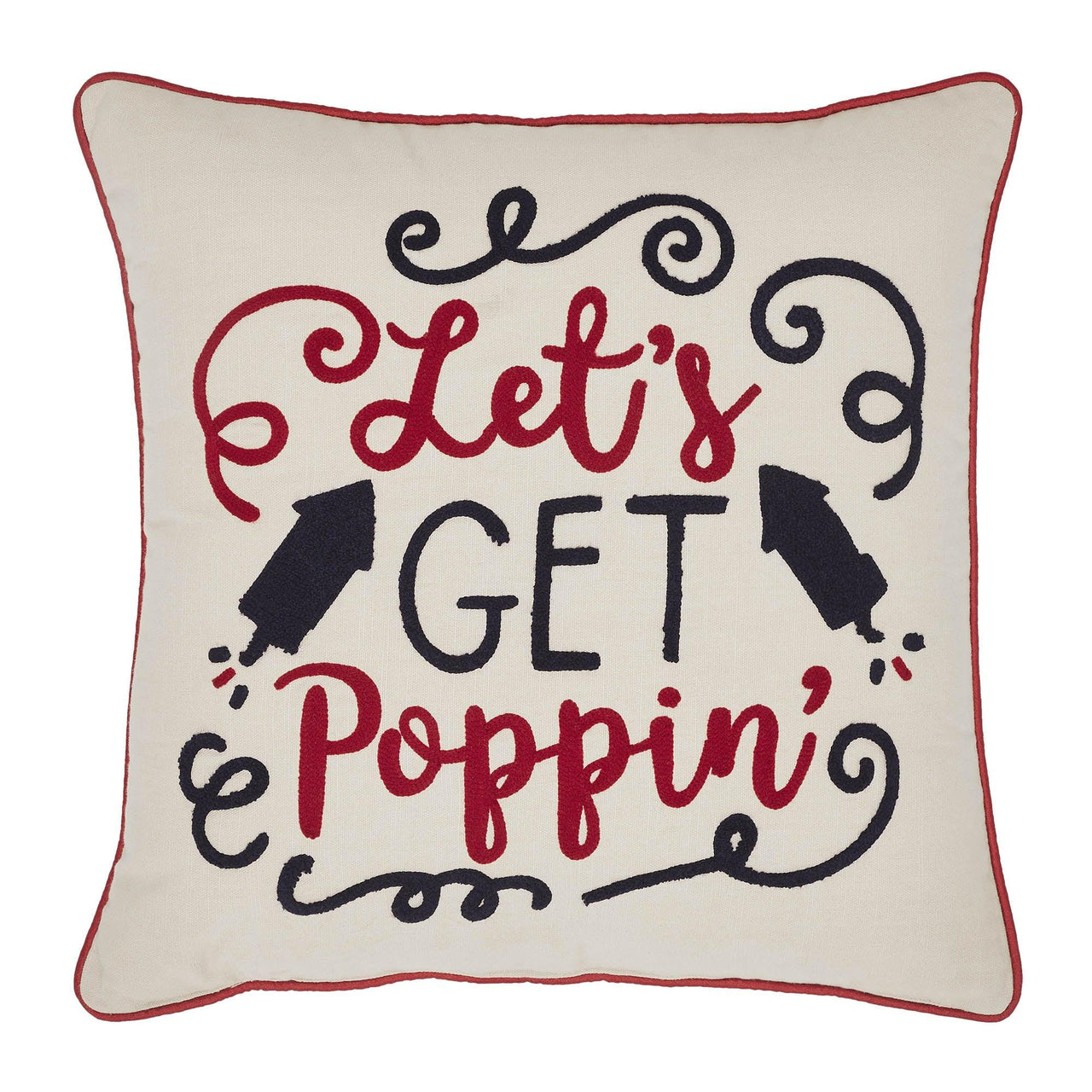 Let's Get Poppin Pillow 18x18 - The Fox Decor