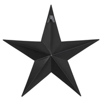 Faceted Metal Star Black Wall Hanging 12x12 - The Fox Decor