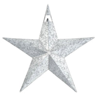 Faceted Metal Star Galvanized Wall Hanging 12x12 - The Fox Decor