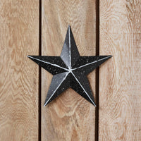 Faceted Metal Star Black Wall Hanging 8x8 - The Fox Decor