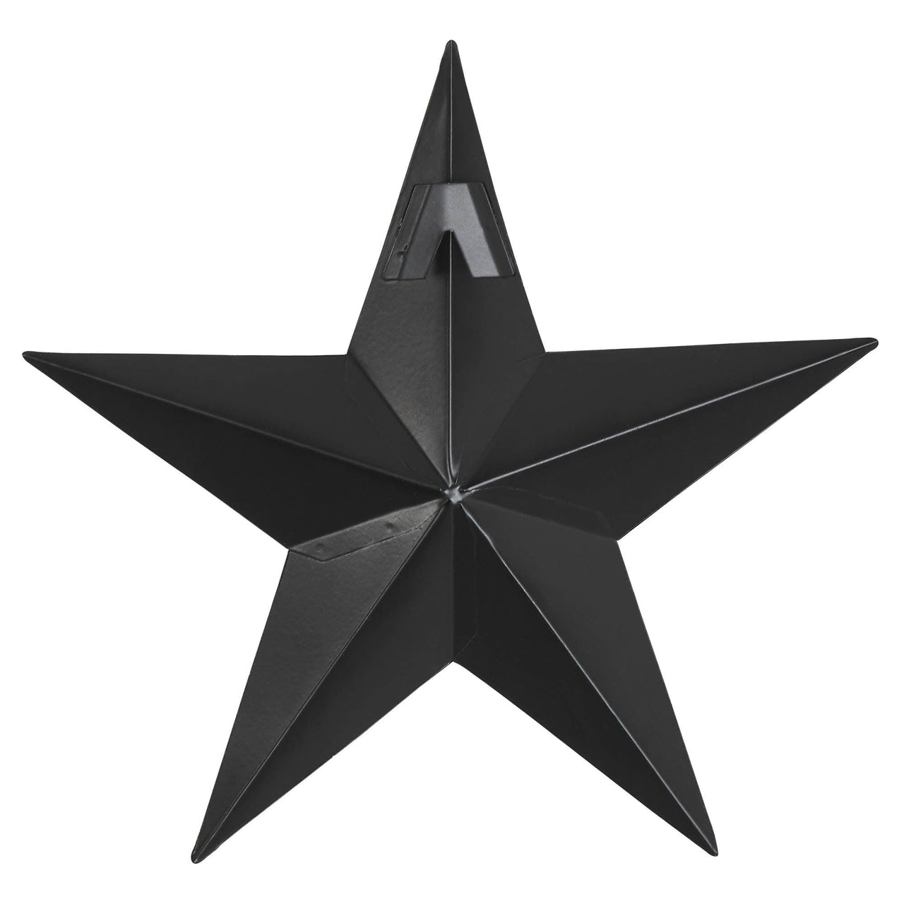 Faceted Metal Star Black Wall Hanging 8x8 - The Fox Decor