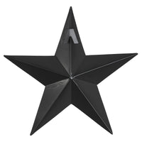 Faceted Metal Star Black Wall Hanging 8x8 - The Fox Decor