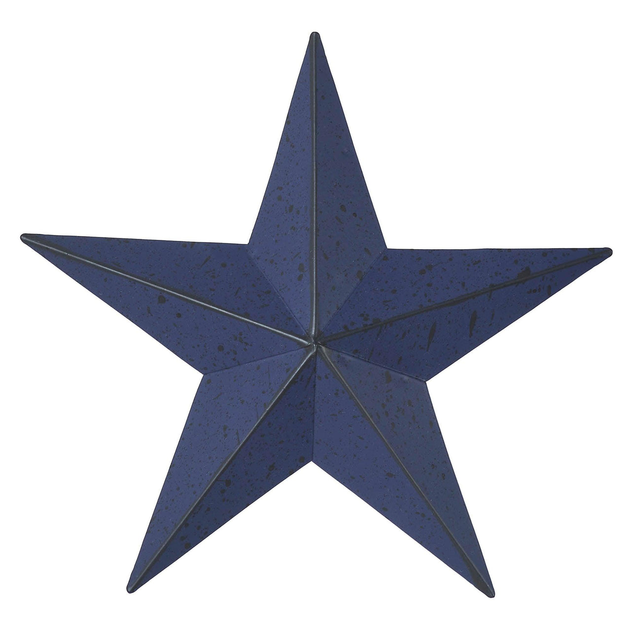 Faceted Metal Star Navy Wall Hanging 8x8 - The Fox Decor