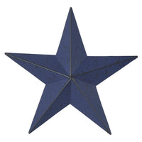 Faceted Metal Star Navy Wall Hanging 8x8 - The Fox Decor