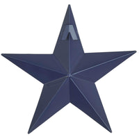 Faceted Metal Star Navy Wall Hanging 8x8 - The Fox Decor