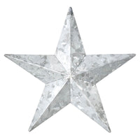 Faceted Metal Star Galvanized Wall Hanging 8x8 - The Fox Decor