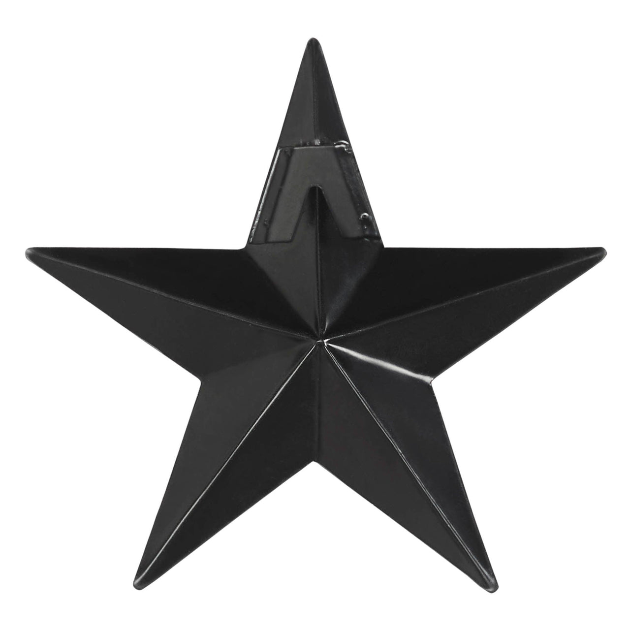 Faceted Metal Star Black Wall Hanging 4x4 - The Fox Decor