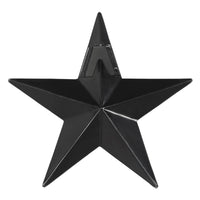 Faceted Metal Star Black Wall Hanging 4x4 - The Fox Decor