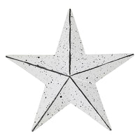 Faceted Metal Star White Wall Hanging 4x4 - The Fox Decor
